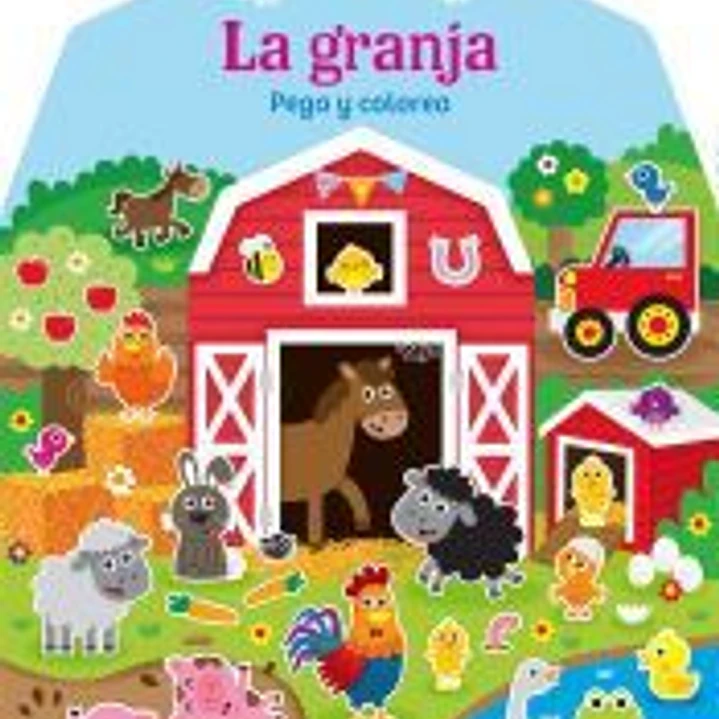 Casitas - La granja pega y colorea 1