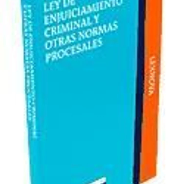 Ley de Enjuiciamiento Criminal y otras normas procesales.  1