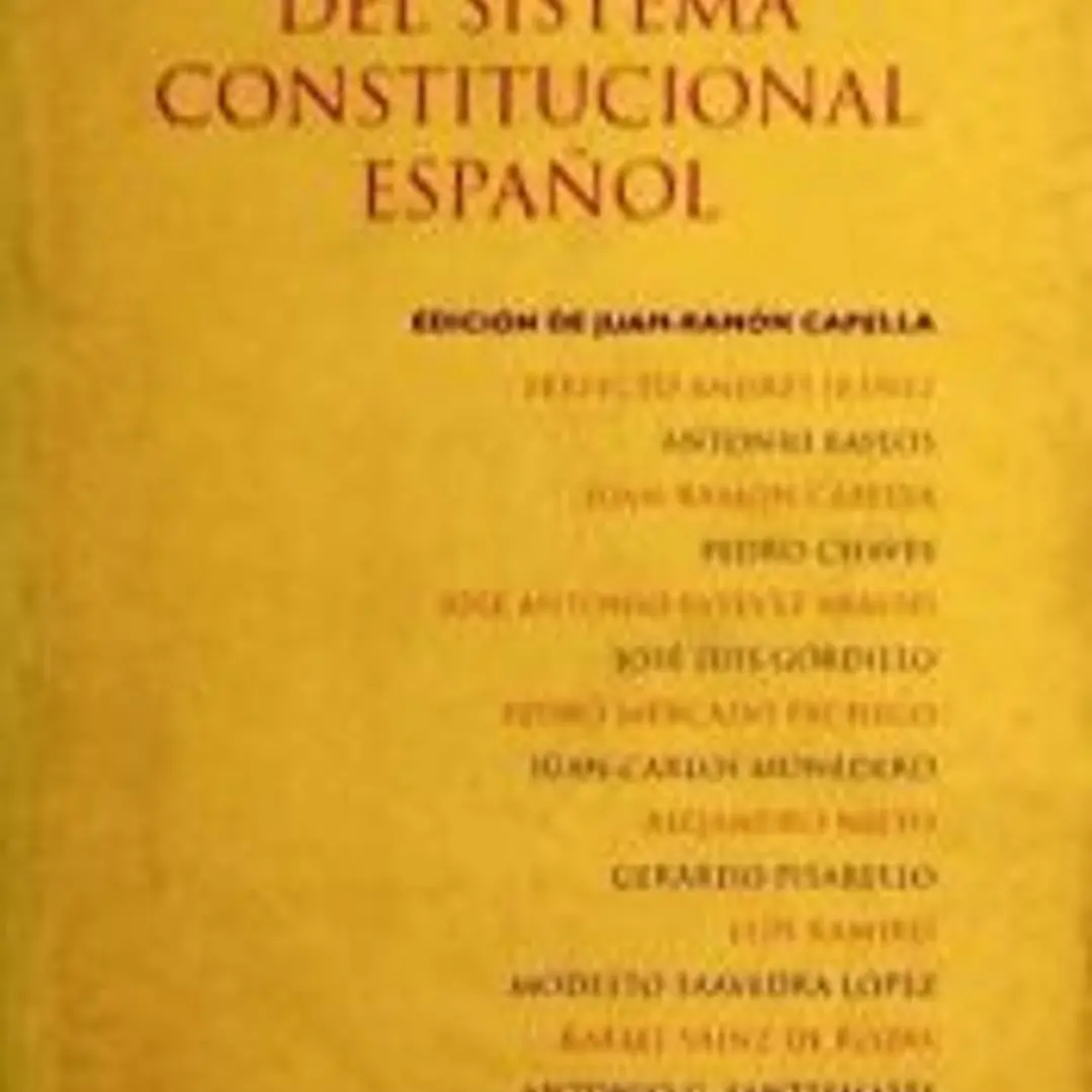 Las sombras del sistema constitucional español 1