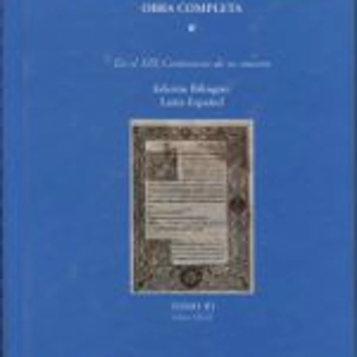 Obra completa: en el XIX centenario de su muerte Vol.III 1