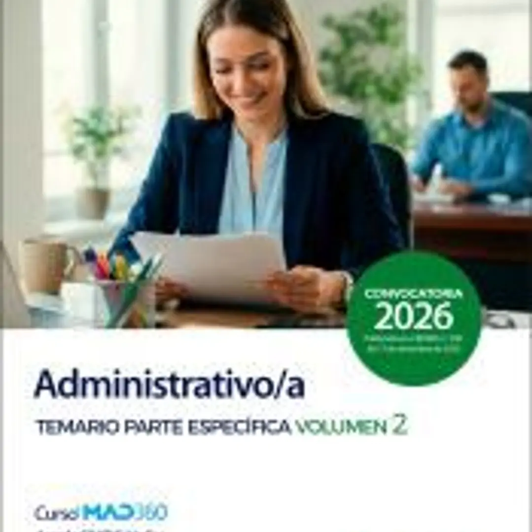 Administrativo/a. Temario parte específica volumen 2. Servicio Murciano de Salud (SMS) 1
