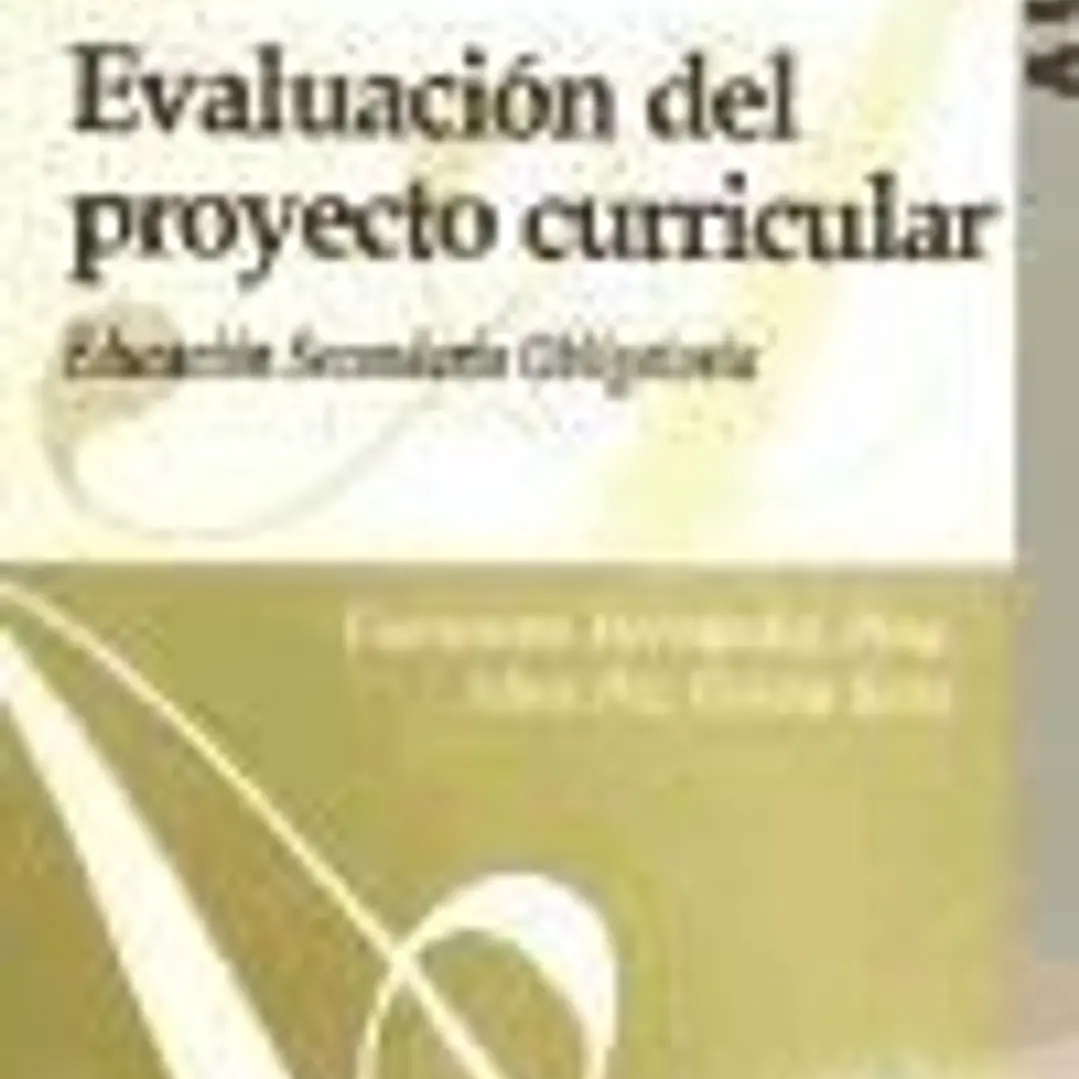 Evaluación del proyecto curricular de Educación Secundaria Obligatoria 1