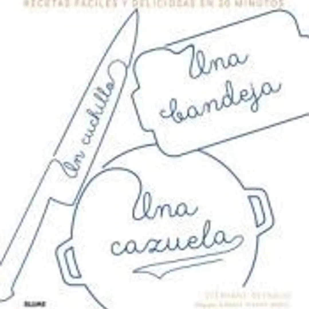 Un cuchillo, una bandeja, una cazuela 1