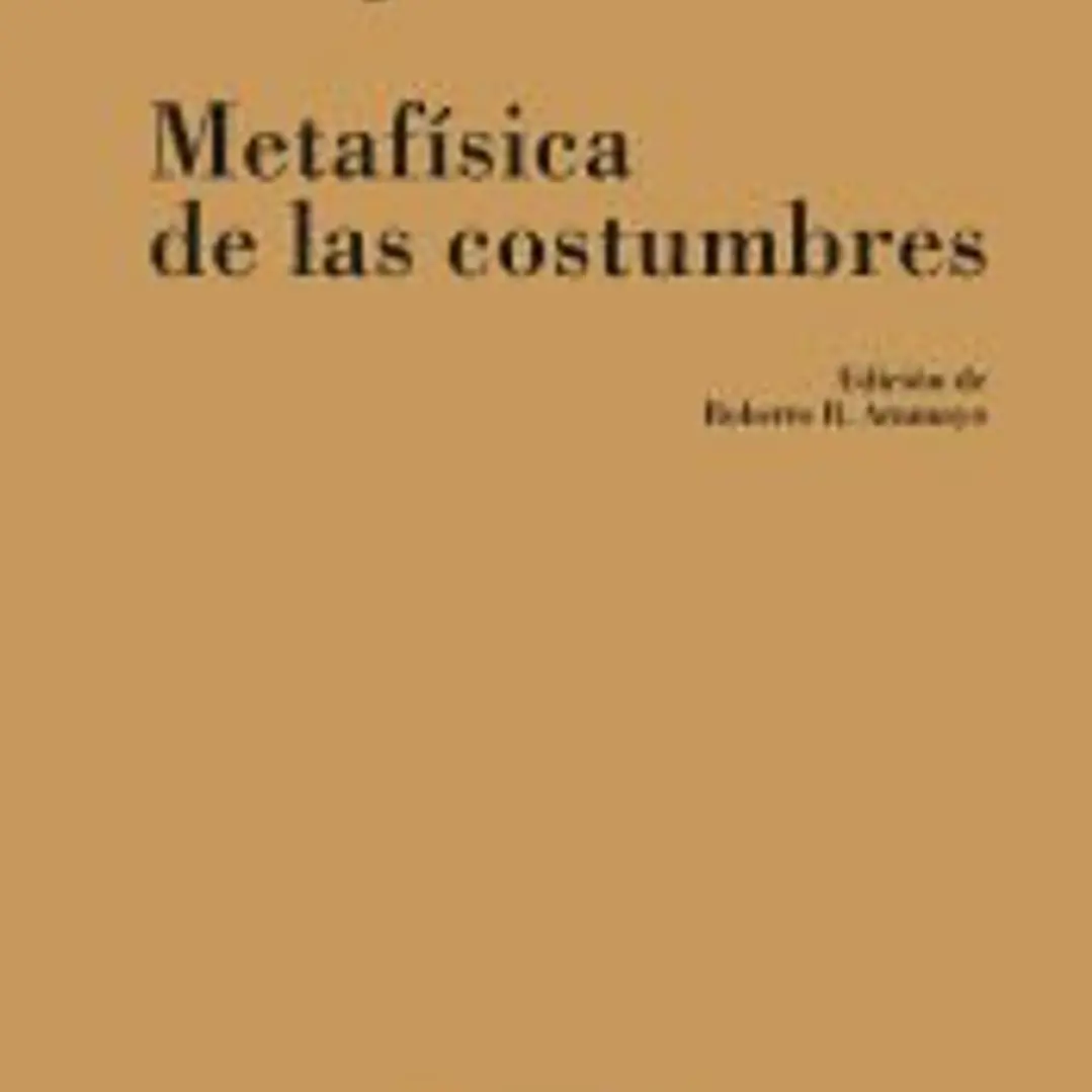 Metafísica de las costumbres 1