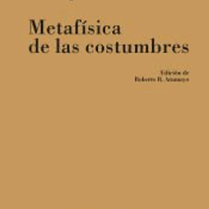 Metafísica de las costumbres 1