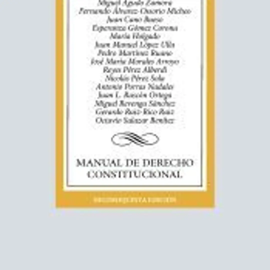 Manual de Derecho Constitucional 1