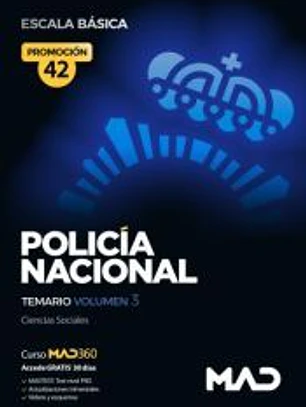 Policía Nacional Escala Básica Promoción 42. Temario volumen 3