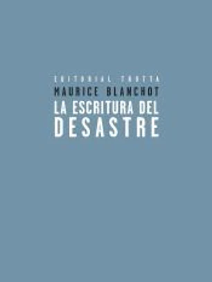 La escritura del desastre