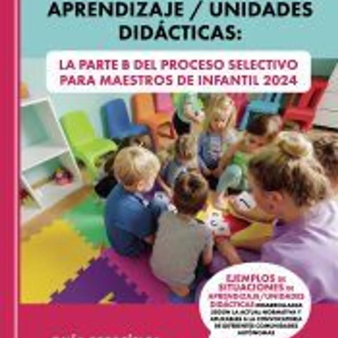 Situaciones de Aprendizaje/Unidades Didácticas: La Parte B del Proceso Selectivo para Maestros de Infantil 2024 1