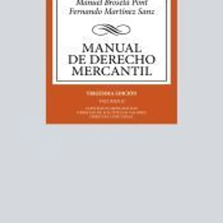 Manual de Derecho Mercantil 1