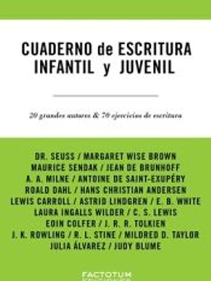 CUADERNO DE ESCRITURA INFANTIL Y JUVENIL