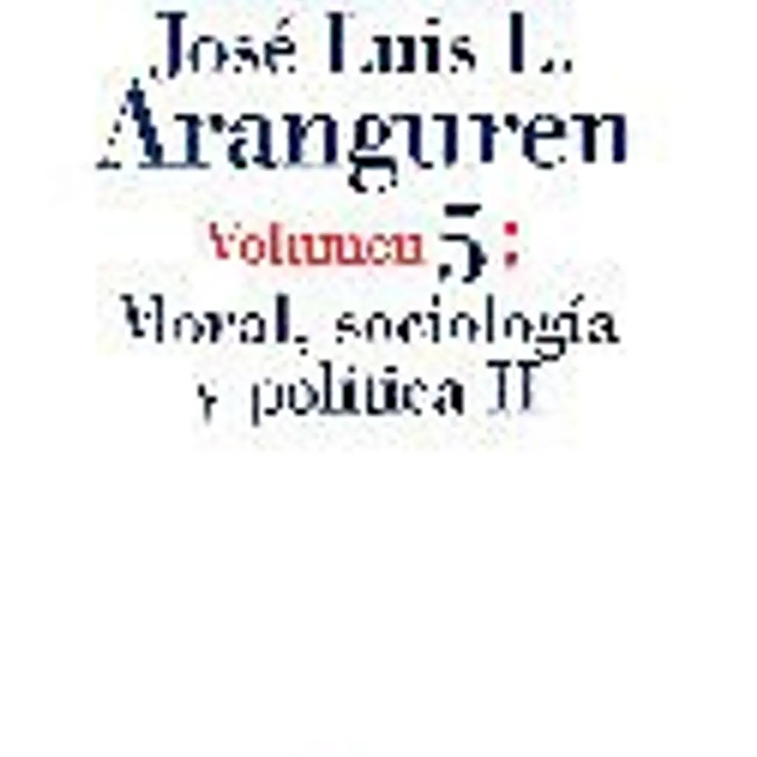 Moral, sociología y política II 1