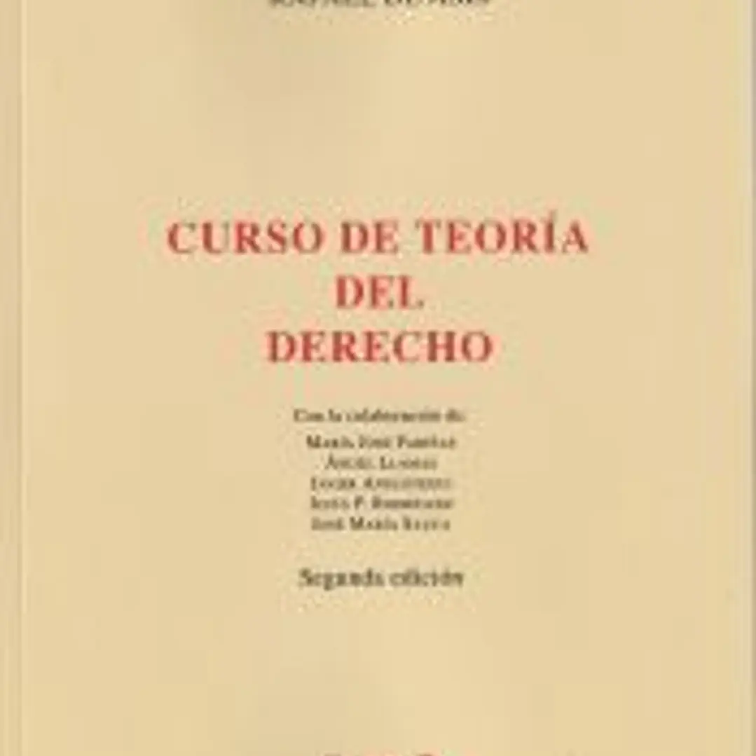 Curso de Teoría del Derecho 1