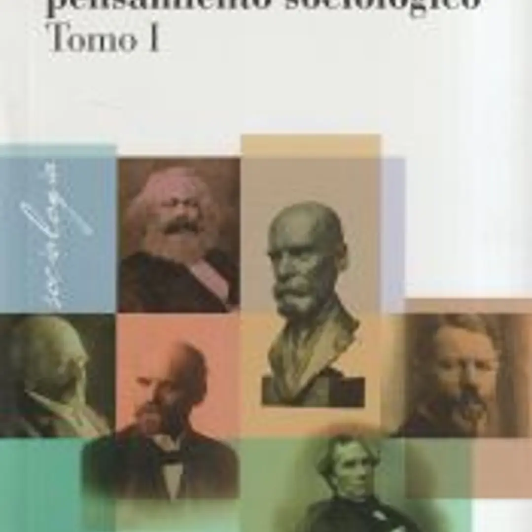 La formación del pensamiento sociológico, Vol 1 (2a ed) 1