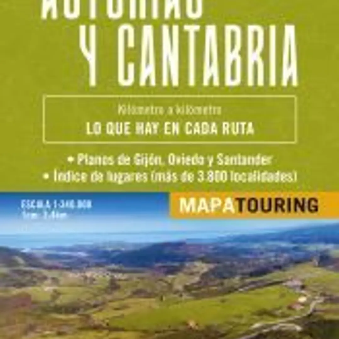 Mapa de carreteras Asturias y Cantabria (desplegable), escala 1:340.000 1