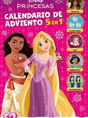 Princesas. Calendario de Adviento 5 en 1