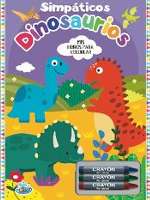 SIMPATICOS DINOSAURIOS - MIS LIBROS PARA COLOREAR