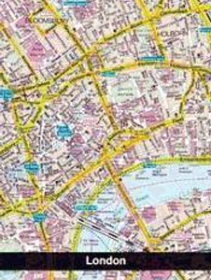 Libreta Apaisada: Mapa London City (10 X 15 )
