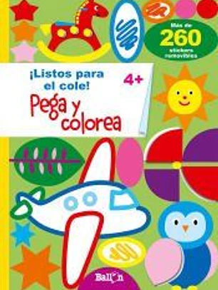 Pega y colorea 4+