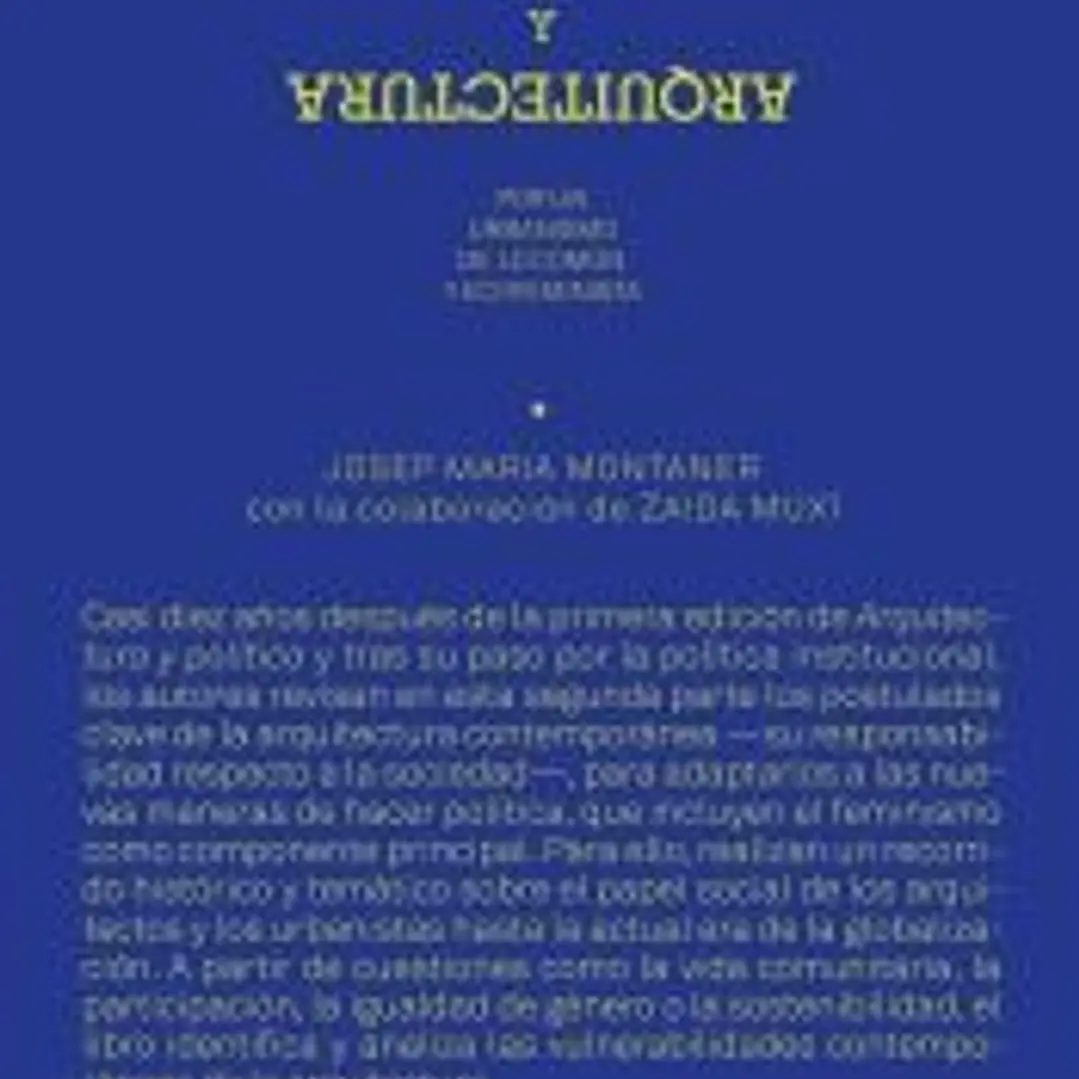 Política y arquitectura Por un urbanismo de lo común y ecofeminista 1