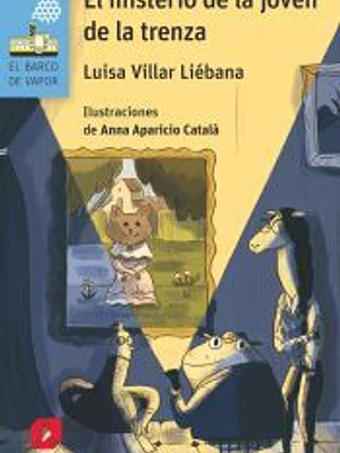 Azul/misterio de la joven de la trenza