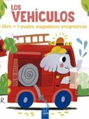 Lee y juega con puzles magnéticos. Los vehículos