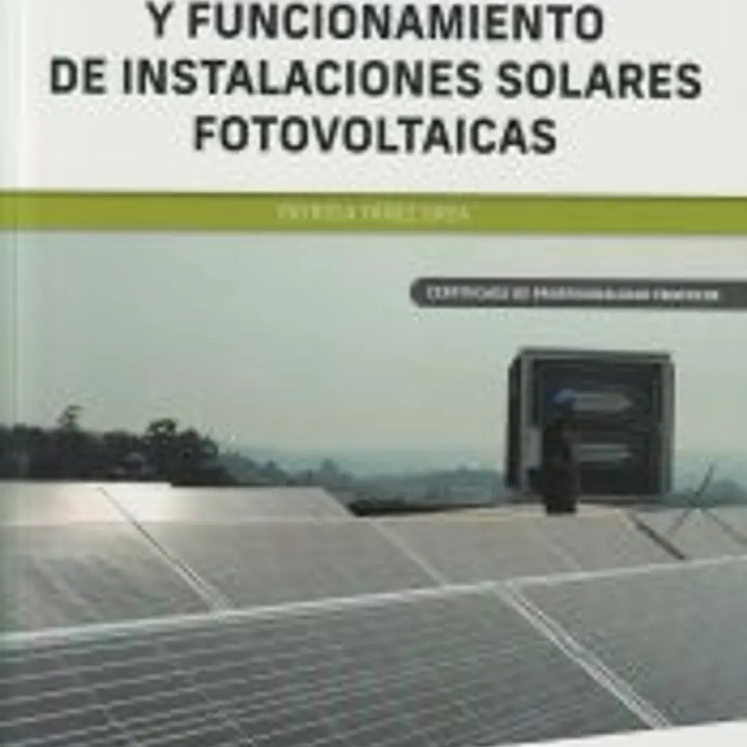 *UF 0150 Replanteo y funcionamiento de instalaciones solares fotovoltaicas 1