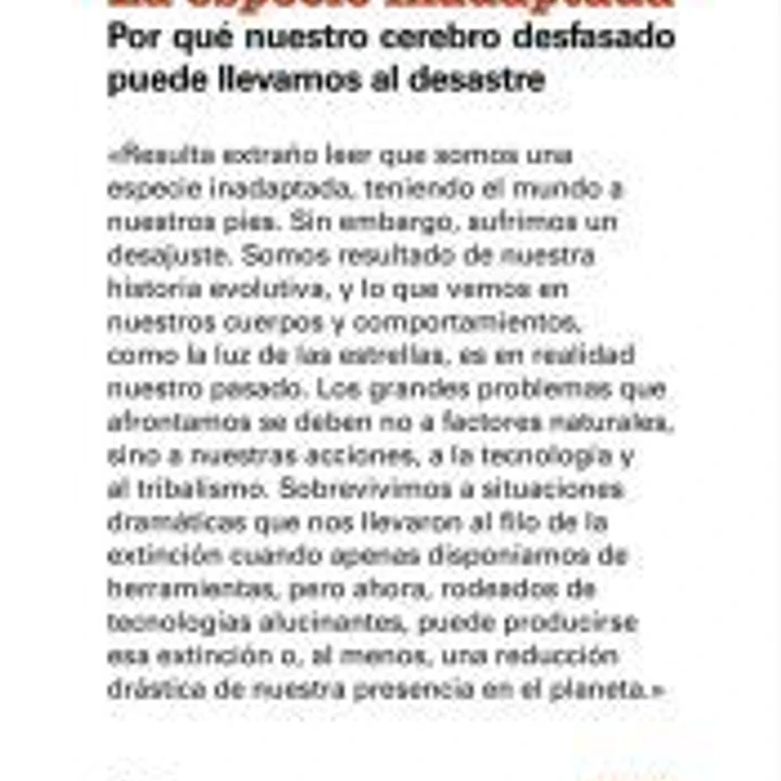 La especie inadaptada 1