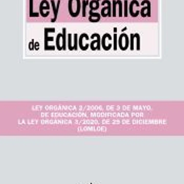 Ley Orgánica de Educación 1