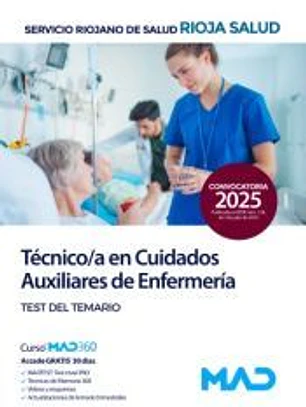 Técnico/a en Cuidados Auxiliares de Enfermería. Test del temario. Servicio Riojano de Salud (SERIS)