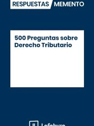 500 Preguntas sobre Derecho Tributario