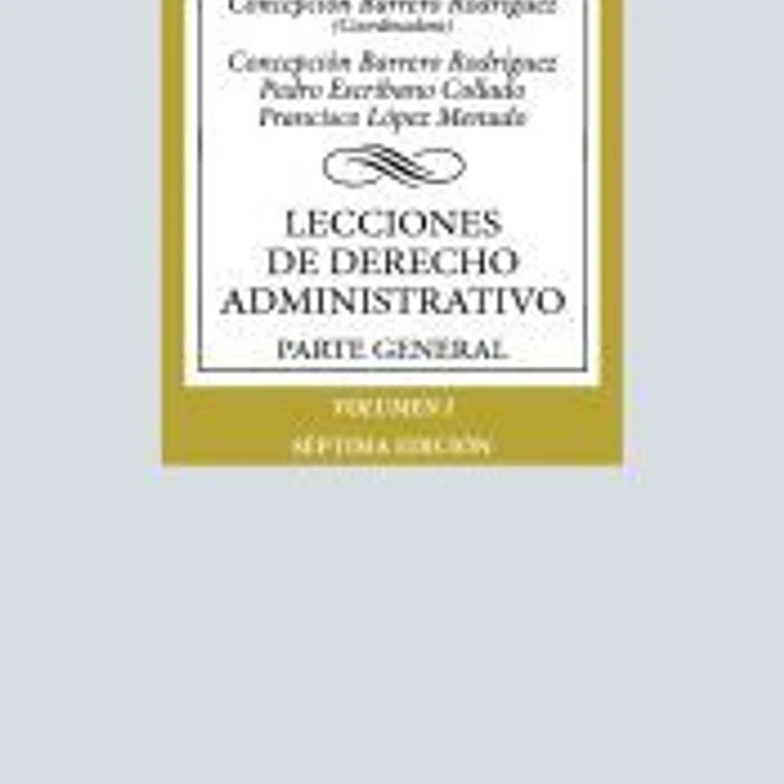 Lecciones de Derecho Administrativo 1