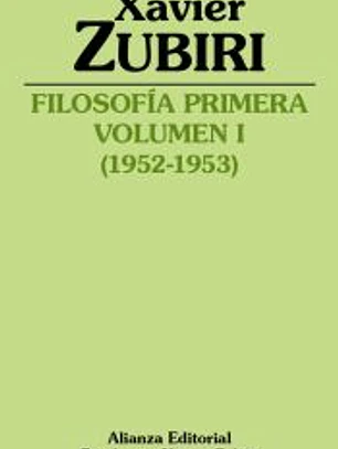 Filosofía primera (1952-1953)