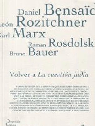 Volver a la cuestión judía