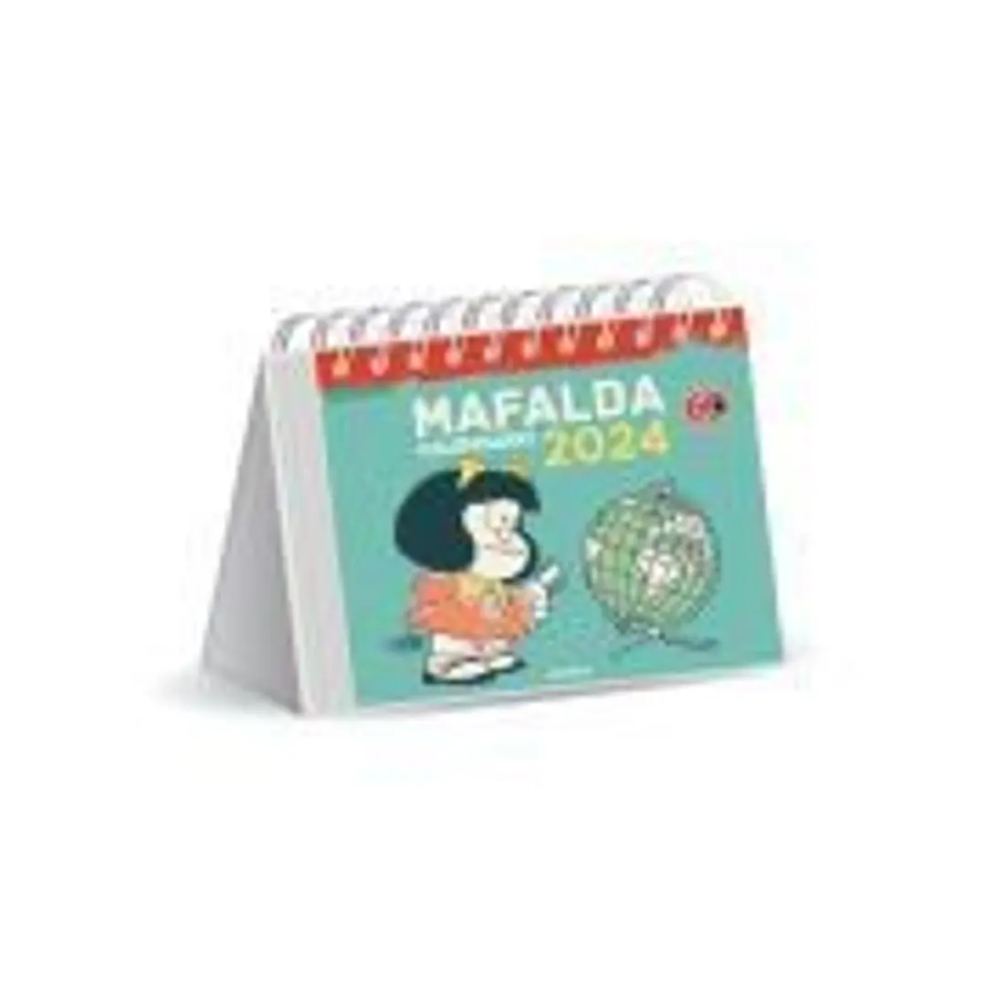 Mafalda 2024, Calendario Escritorio turquesa 1