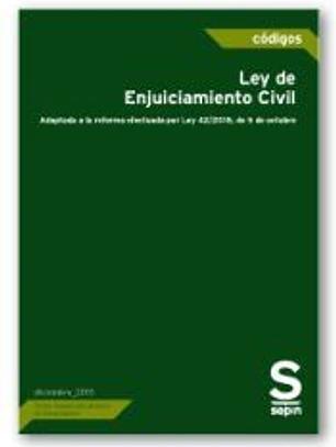 Ley de enjuiciamiento civil : adaptada a la reforma por Ley 42/2015, de 5 de octubre