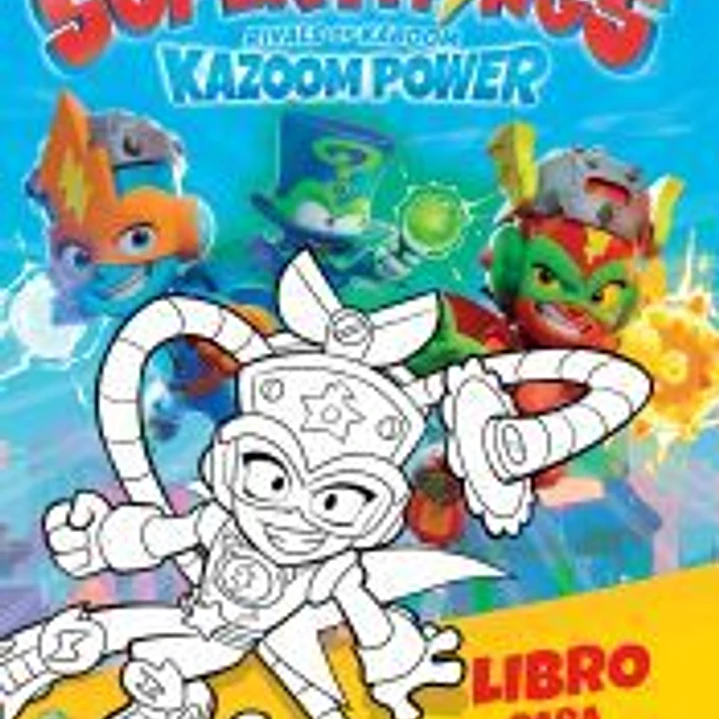 Libro para colorear Superthings Kazoom Power Battle - España 1
