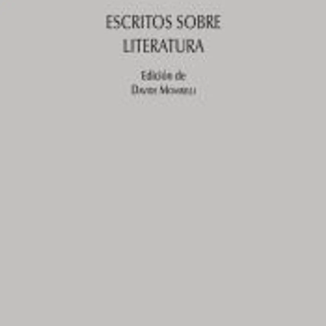 Escritos sobre literatura 1