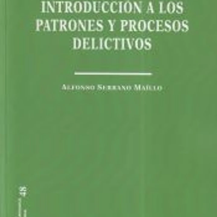 Introducción a los patrones y procesos delictivos 1