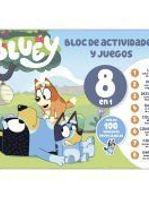 BLOC DE ACTIVIDADES Y JUEGOS 8 EN 1 BLUEY 