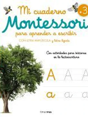 Mi cuaderno Montessori para aprender a escribir