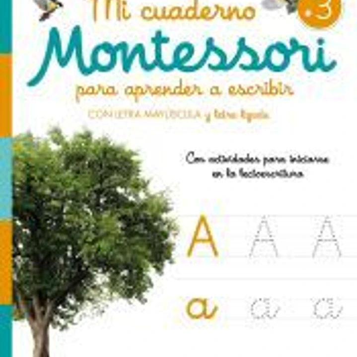 Mi cuaderno Montessori para aprender a escribir 1