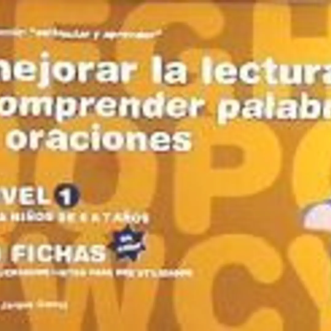 Mejorar la lectura Comprender palabras y oraciones Nivel 1: Fichas en color 1