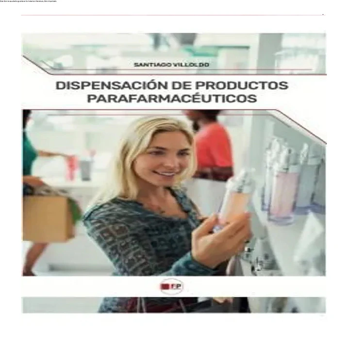 DISPENSACION DE PRODUCTOS PARAFARMACÉUTICOS 1