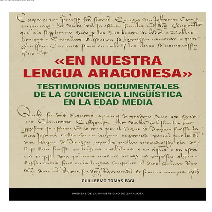 'En nuestra lengua aragonesa' 1