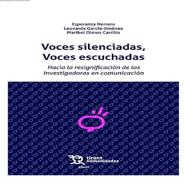 VOCES SILENCIADAS, VOCES ESCUCHADAS 1