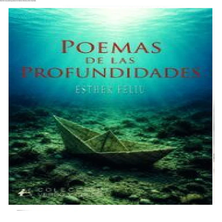 POEMAS DE LAS PROFUNDIDADES 1