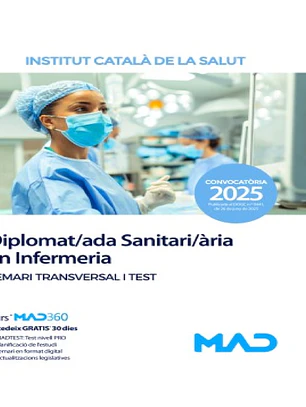 Diplomat/ada Sanitari/ària en Infermeria. Temari específic volum 1. Instituto Catalán de la Salud (ICS)