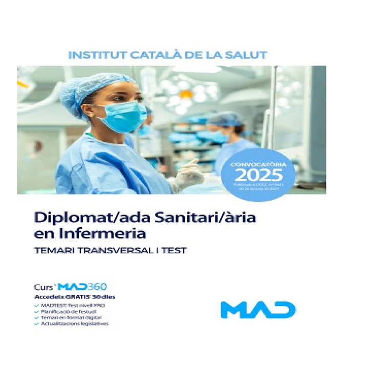 Diplomat/ada Sanitari/ària en Infermeria. Temari específic volum 1. Instituto Catalán de la Salud (ICS) 1