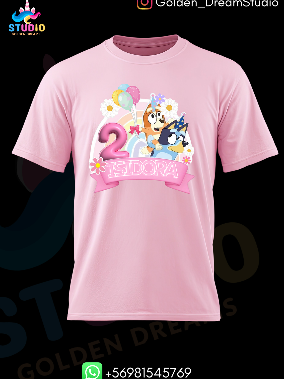 Polera Diseños cumpleaños 1 1